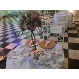 lugar com espaço para evento com buffet Bela Vista